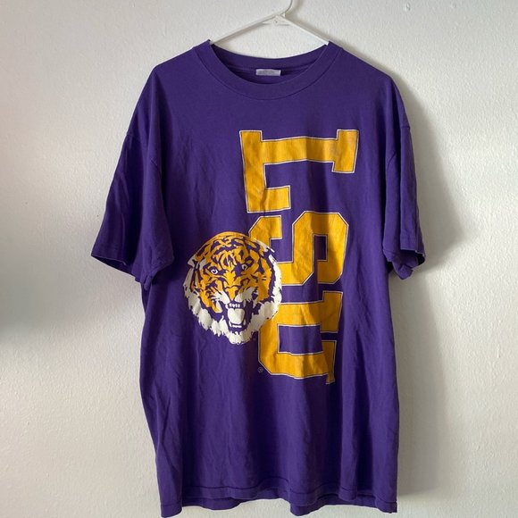 VINTAGE LSU TIGERS TEE SHIRT - Picture 1 of 2